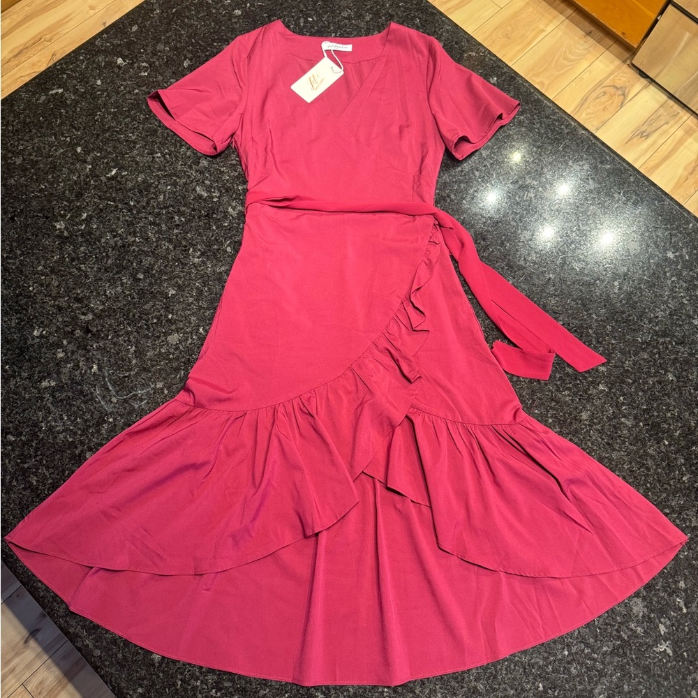 Flowy Burgundy Dress